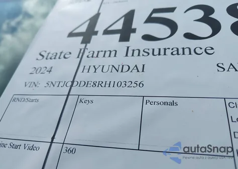 2024 Hyundai Santa Cruz Sel z USA, uszkodzony, nr VIN 5NTJCDDE8RH103256